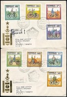 1982 Bicikli Sor Mi 1458-1465 + Blokk Mi 84 3 Db FDC-n - Altri & Non Classificati