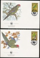 1987 WWF: Papagáj Sor 4 Db FDC-n Mi 421-424 - Altri & Non Classificati