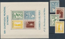 ** 1957 Nyári Olimpia, Melbourne Sor Mi 547-550 + Blokk 2 - Altri & Non Classificati