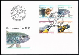 1995 Karácsony Sor Mi 1567-1570 FDC-n - Altri & Non Classificati