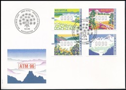 1996 Automata Bélyegek Mi 7-10 FDC-n - Altri & Non Classificati