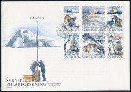 1989 Svéd Sarkkutatás Hatostömb Mi 1553-1558 FDC-n - Altri & Non Classificati