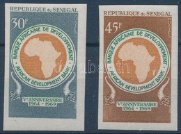 ** 1969 5 éves Az Afrikai Fejlesztési Bank Vágott Sor Mi 403-404 - Altri & Non Classificati