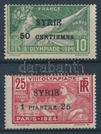 * 1924 Nyári Olimpia: Párizs (I.) Felülnyomással / Summer Olympics (I.) With Overprint Mi 227-228 - Altri & Non Classificati