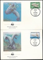 1984 WWF: Manátusz Sor Mi 1763-1766  4db FDC-n - Altri & Non Classificati