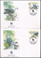 1995 WWF: Bütykős Császárgalamb Sor Mi 210-213 4 FDC-n - Altri & Non Classificati