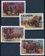 ** 1983 WWF: Afrikai Elefánt Sor Mi 361 A-364 A - Altri & Non Classificati