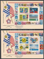 1976 Évfordulók-események Blokk Pár Mi 31-32 FDC-n - Altri & Non Classificati