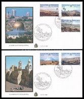 1999 Szent Városok Palesztinában Sor Mi 1284-1288 2 Db FDC-n - Altri & Non Classificati