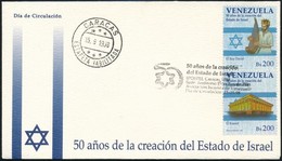 1998 Izraeli állam Alapítás 2 értéke Mi 3295-3296 FDC-n - Altri & Non Classificati