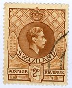 SWAZILAND, COLONIA BRITANNICA, COMMEMORATIVO, RE GIORGIO VI, 1938, FRANCOBOLLI USATI Yvert Tellier 30  Scott 30 - Swaziland (...-1967)