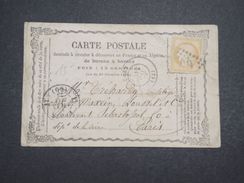 FRANCE - Carte Précurseur De Caen Pour Paris En 1873 - L 10061 - Cartes Précurseurs