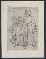 Rudolf Koch (1876 -1934): Ex  Libris Otto Holl, Rézkarc, Papír, Jelzés Nélkül, 10×6,5 Cm - Altri & Non Classificati