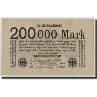 Billet, Allemagne, 200,000 Mark, 1923, 1923-08-09, KM:100, TB+ - Other & Unclassified