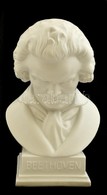 Herendi Fehér Mázas Beethoven Mellszobor, Jelzett, Hibátlan, M: 20 Cm. / Herendi Porcelain Bust Of Beethoven - Altri & Non Classificati