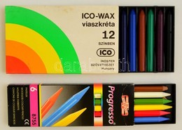 Koh-I-Noor Progresso 6 Db-os Színes Ceruza + Ico-Wax Viaszkréta 12 Db-os, Eredeti Csomagolásában - Altri & Non Classificati