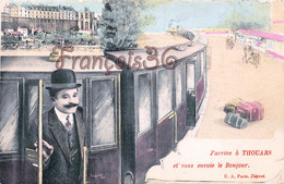 (79) J'arrive à THOUARS Et Vous Envoie Le Bonjour - Train - Thouars
