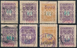 1923 8 Db Klf Pápa Városi Illetékbélyeg (30.500) - Non Classificati