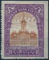 1924 Szeged Városi Illetékbélyeg 10.000K Két Oldalon Fogazatlan (7.000) - Non Classificati