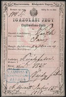 1868 Királyfalvi Napszámos Igazolási Jegye / Id For Reichnitz Maid - Non Classificati