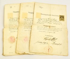1900-1902 Fűtő, Gépkezelő, Dinamógép Kezelői-bizonyítványok, 5 Db, Sziléziai Markersdorf-i Születésű Ember Részére, Közt - Non Classificati