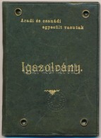 1905-1906 Aradi és Csanádi Egyesült Vasutak Fényképes Igazolványa Mérnök Részére, Bőr Kötésben, Jó állapotban - Non Classificati