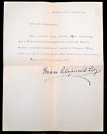 1942 Kresz Károlyné Saját Kézzel Aláírt Levele, Melyben Köszönetét Fejezi Ki Férje Emlékének ápolása Miatt - Non Classificati