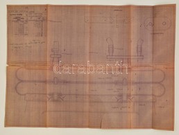 Cca 1960-1970 5 Db Régi Tervrajz, 3 Db Ganz-MÁVAG Jelzéssel, Részben Motorvonatokhoz, Az Egyik A Budapesti Metró: Forgóv - Non Classificati