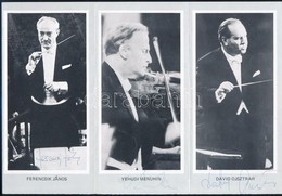 Ferencsik János Karmester, Yehudi Menuhin Hegedűművész, David Ojsztrah Hegedűművész, André Watts Zonograművész, Claudio  - Altri & Non Classificati