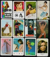 1973-1989 12 Db Hölgyeket ábrázoló Kártyanaptár, Köztük Erotikusak Is - Pubblicitari