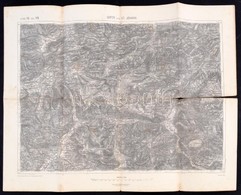 Cca 1890 Lofer és St.-Johann, 1:75000, K.u.k. Militär-geographisches Institut, 47,5×62 Cm - Altri & Non Classificati