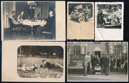Cca 1915-1940 Katonaélet,11 Db Fotó, 8x6 és 14x9 Cm Közötti Méretekben - Altri & Non Classificati