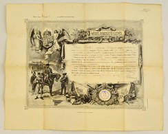 1911 Díszes Végelbocsátó Levél (Obsit), 32. Gyalogezredben 10 évig Szolgáló Budapesti Malom Munkás Részére, Az Egyik Sar - Altri & Non Classificati