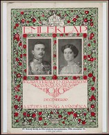 1916 Emléklap IV. Károly és Zita Koronázására.  Nemzetiszín Tablón / Commemorative Sheet Of Crowning - Non Classificati