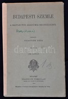 1919 Budapesti Szemle. 1919 Január, 505. Szám. Szerk.: Voinovich Géza. Bp., Franklin-Társulat, 80 P. Kiadói Papírkötés,  - Non Classificati