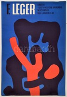 1968 Műcsarnok, Fernand Léger Kiállítás Plakát, Sarkainál Tűnyomok, 83x57 Cm / Fernand Léger Exhibition Poster, Pinholes - Altri & Non Classificati