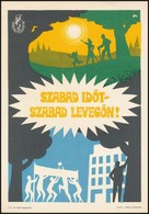 1971 'Szabad Időt Szabad Levegőn! ' Egészségügyi Felvilágosító Villamos Plakát, 23x16 Cm - Altri & Non Classificati