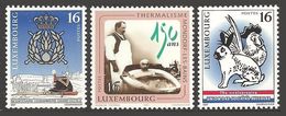 LUXEMBOURG 1997 ANNIVERSARIES MILITARY SPA MEDICAL FARMING SOCIETY SET MNH - Neufs