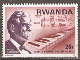 Rwanda  1976  SG 719  Albert Schweitser Mounted Mint - Albert Schweitzer