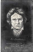 CPA Arcimboldesque Surréalisme  Satirique Caricature BEETHOVEN Femmes Nues Nu Féminin Circulé - Móviles (animadas)