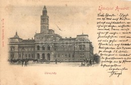 T4 1899 Arad, Városház / Town Hall (vágott / Cut) - Non Classificati