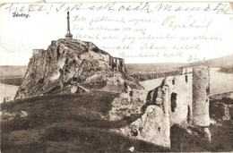 T2/T3 Dévény, Theben A. D. Donau, Devín; Várrom és Árpád-szobor / Castle Ruins, Monument, Statue (kis Szakadás / Small T - Non Classificati