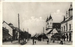 * T3 Galánta, Fő Utca, Hitelbank, Templom / Main Street, Bank, Church (Rb) - Non Classificati