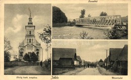 ** T2/T3 Irhóc, Vilhivci; Tarac Híd, Utcakép, Görög Katolikus Templom / Bridge, Street, Church  (EK) - Non Classificati