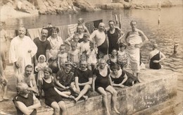 T2/T3 1914 Abbazia, Fürdőzők Csoportképe / Bathing People Group Photo (EK) - Non Classificati