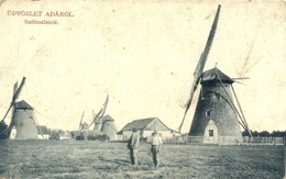 T3/T4 Ada, Szélmalom. W. L. Bp. 2214. Kollonits István Kiadása / Windmills (Rb) - Non Classificati