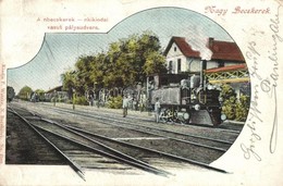 T3 Nagybecskerek, Zrenjanin, Veliki Beckerek; Vasútállomás és Gőzmozdony / Railway Station With Locomotive / Bahnhof (sz - Non Classificati