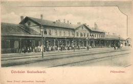 T2/T3 Szabadka, Subotica; Vasútállomás. Kúnn József Kiadása / Railway Station (EK) - Non Classificati