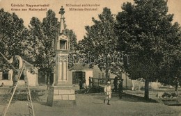 T2/T3 Nagymarton, Mattersburg; Milleniumi Emlékoszlop, Létra, Pékség üzlet. Schön Sam. Kiadása / Millenium-Denkmal / Mon - Non Classificati