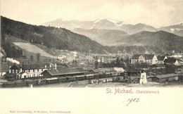 * T1/T2 Sankt Michael In Obersteiermark, Bahnhof, Eisenbahn / Railway Station With Train - Non Classificati